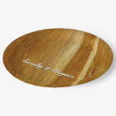 松の木II木フェイクのテクスチャ ペーパープレート (アングル)