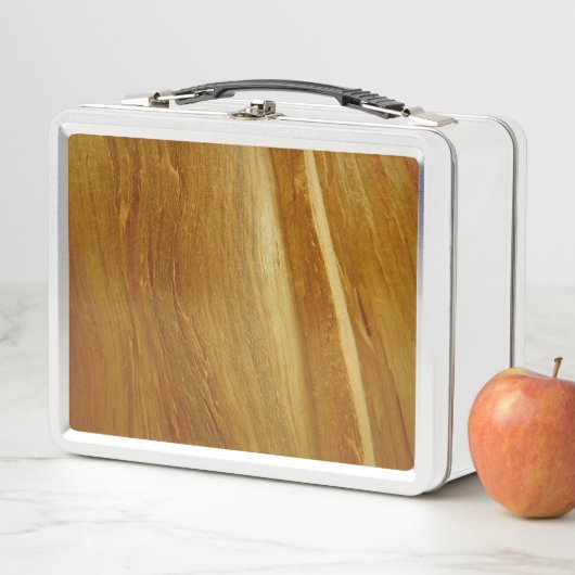 松の木II木フェイクのテクスチャ メタルランチボックス (インサイチュ)