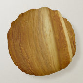 松の木II木フェイクのテクスチャ ラウンドクッション (裏面)