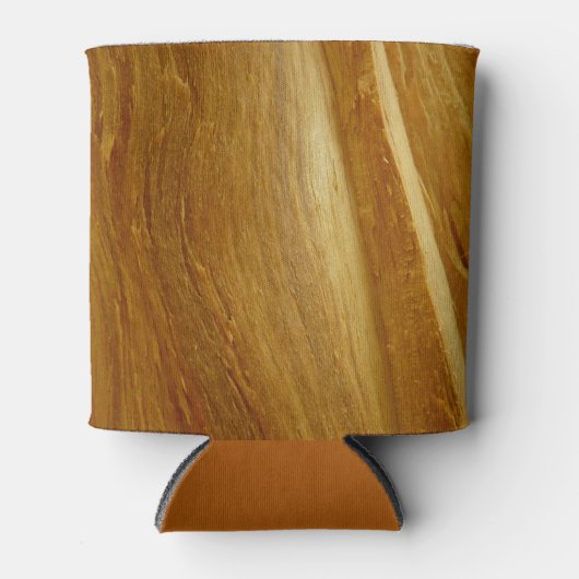 松の木II木フェイクのテクスチャ 缶クーラー (正面)