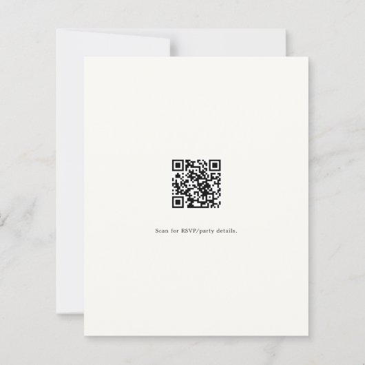 松の木QRビジネスクリスマスパーティの招待状 (裏面)