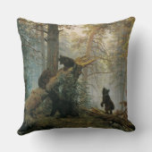 松の林の朝 クッション (裏面)