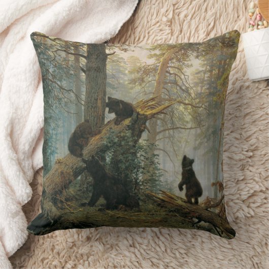 松の林の朝 クッション (ブランケット)