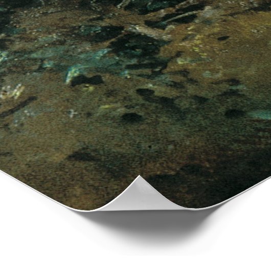 松の林の朝 ポスター (角)