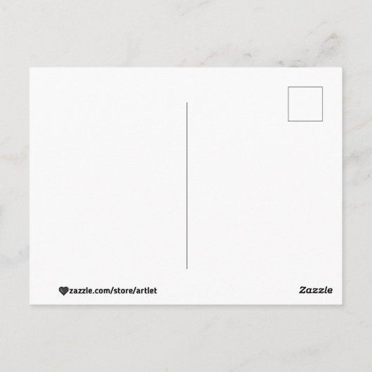 松の林の朝 ポストカード (裏面)