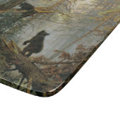 松の林の朝（森の熊） カッティングボード (角)