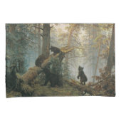 松の林の朝（森の熊） 枕カバー (正面右)