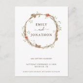 松の果実クリスマスウェディング日付Annouを保存 案内ポストカード (正面)