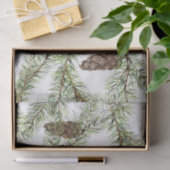 松の枝と円錐、新年 薄葉紙 (ギフト)