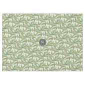 松の枝と松のコーン水の色パターン テーブルクロス (正面(横))