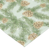 松の枝と松のコーン水の色パターン テーブルクロス (アングル)