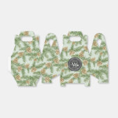 松の枝と松のコーン水の色パターン フェイバーボックス (折り畳みなし)