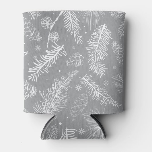 松の枝と松 4 缶クーラー (正面)