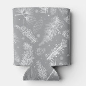 松の枝と松 4 缶クーラー (裏面)