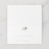 松の枝の冬の結婚式エスコートカード プレイスカード (外部開封)