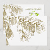 松の枝の招待状 招待状 (正面/裏面)