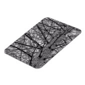 松の枝の方向（白黒） マグネット (左側)