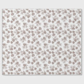 松の枝パインコーン素朴ギフト ラッピングペーパー (フラット)