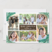 松の枝6枚写真コラージュカスタム  招待状 (正面)
