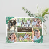 松の枝6枚写真コラージュカスタム  招待状 (スタンド正面)