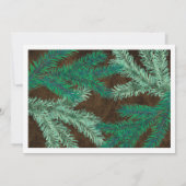 松の枝6枚写真コラージュカスタム  招待状 (裏面)