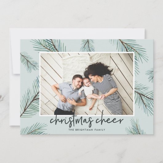 松の枝 |クリスマス応援写真 シーズンカード (正面)