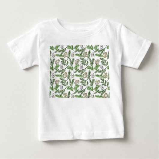 松の枝 ベビーTシャツ (正面)