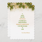 松の枝　ホリデー　グリーティングカード シーズンカード (正面/裏面)