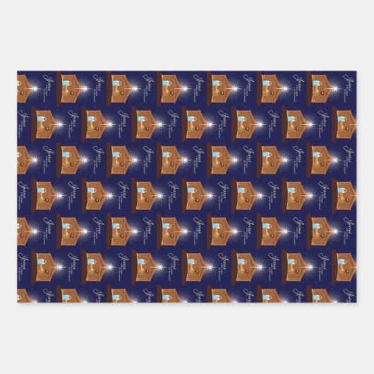 松の枝 ラッピングペーパーシート (正面)