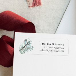 松の枝 |休日の差出人住所 ラベル