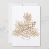 松の枝 | 冬の森のウェディング 招待状 (裏面)