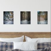 松の森の中の晴れた冬の日 (寝室)