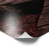 松の森の木道の夕日 フォトプリント            (角)