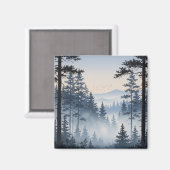 松の森の水色 マグネット (正面/裏面)