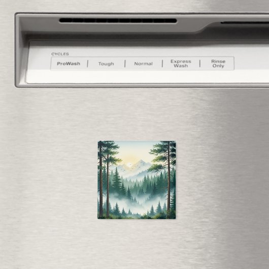 松の森の水色 マグネット (インサイチュ (食洗機))