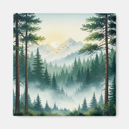 松の森の水色 マグネット