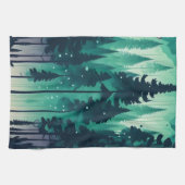 松の森の風景 キッチンタオル (横)