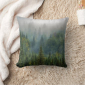 松の森の風景 クッション (ブランケット)