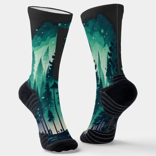 松の森の風景 ソックス (傾斜あり)