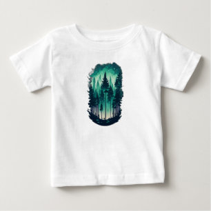 松の森の風景 ベビーTシャツ