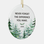 松の森は決忘れして違いを作らない セラミックオーナメント (右)