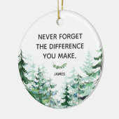 松の森は決忘れして違いを作らない セラミックオーナメント (左)