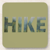 松の森ハイキングハイキングロゴ コースター (正面)