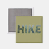 松の森ハイキングハイキングロゴ マグネット (正面/裏面)