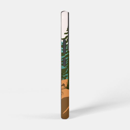 松の森、山、日の出 SAMSUNG GALAXYケース (右側面)