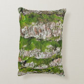 松の樹皮にコケがある アクセントクッション (裏面(縦))