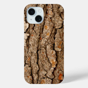 松の樹皮の質感 iPhone 15ケース