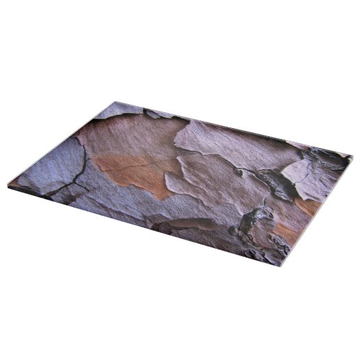 松の樹皮ガラス五徳 カッティングボード (角)