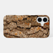 松の樹皮テクスチャー iPhone 16ケース (裏面横)