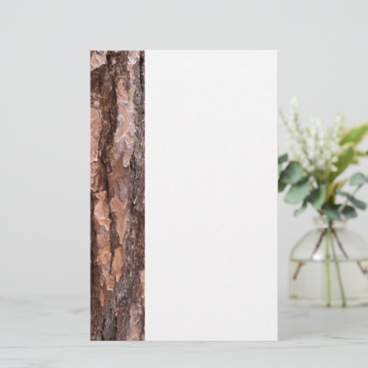 松の樹皮質感 便箋 (スタンド正面)